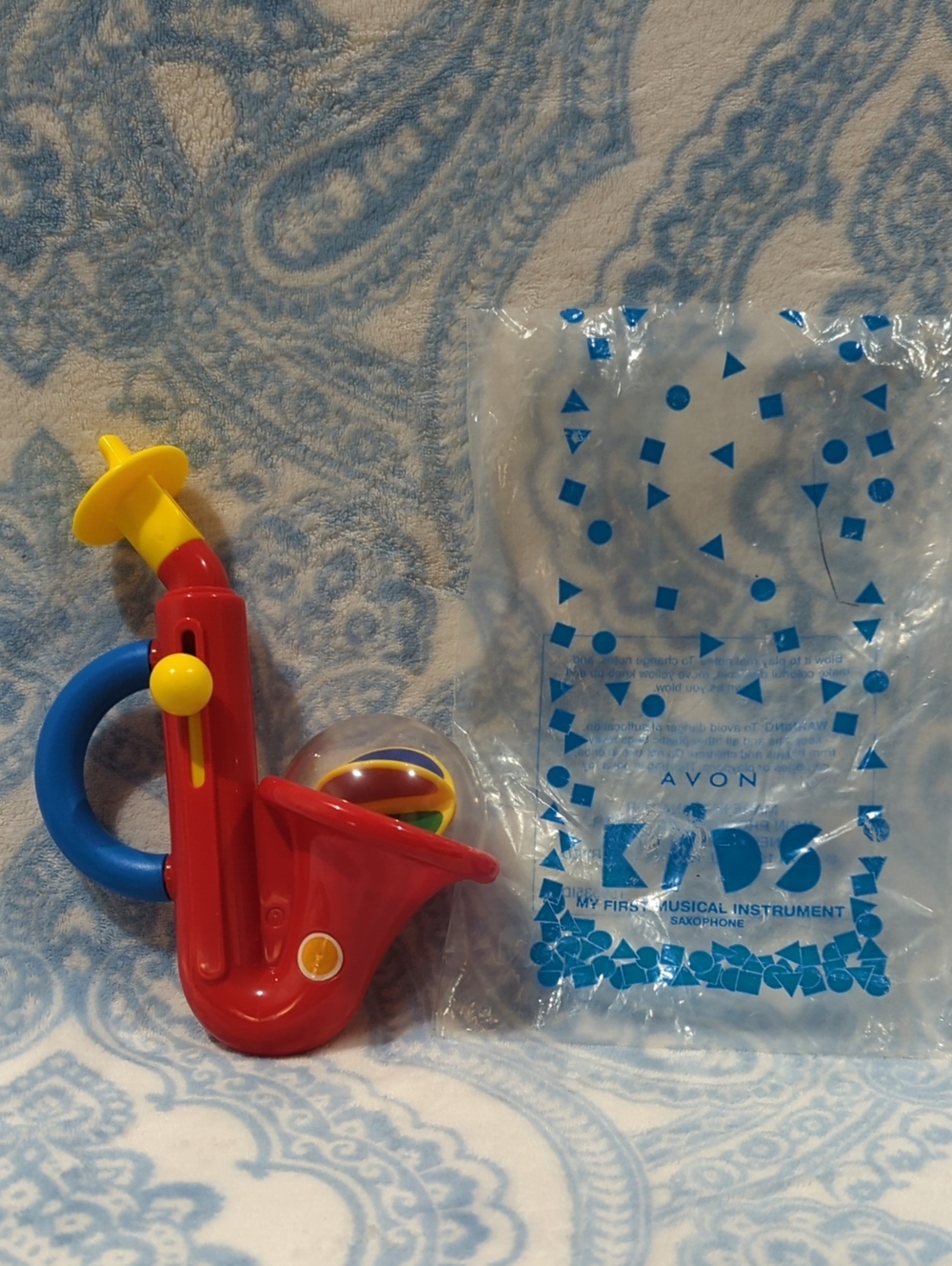 Avon Red, Yellow & Blue Kids Saxophone Toy